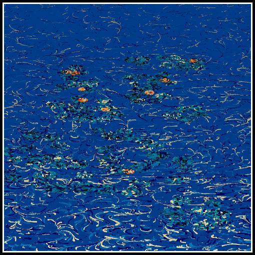 Polluted water lilies #91 static NFT preview