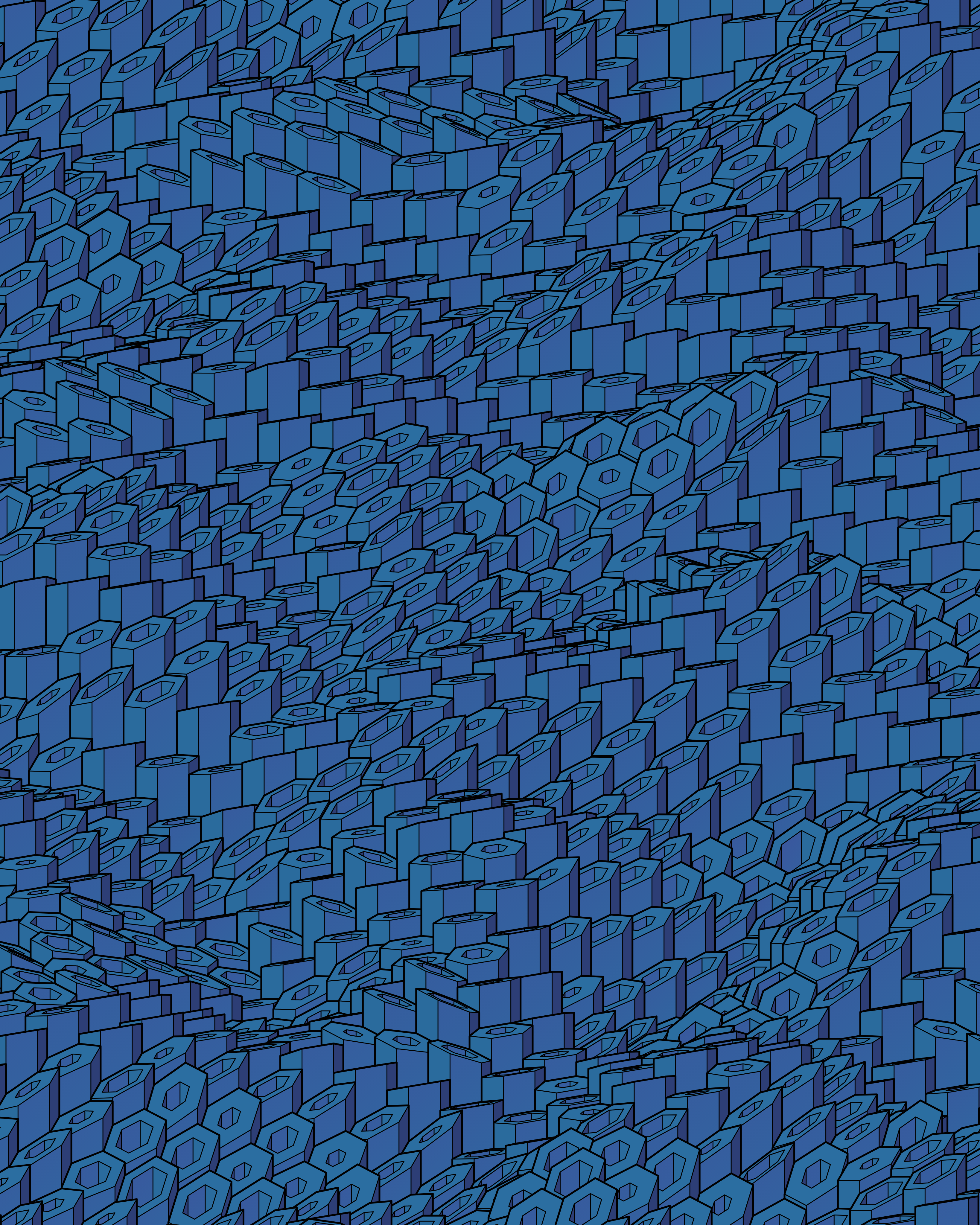 Hexagones Landscape #257 static NFT preview