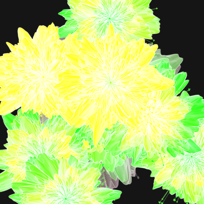 Bouquet of digital flowers #6 static token preview
