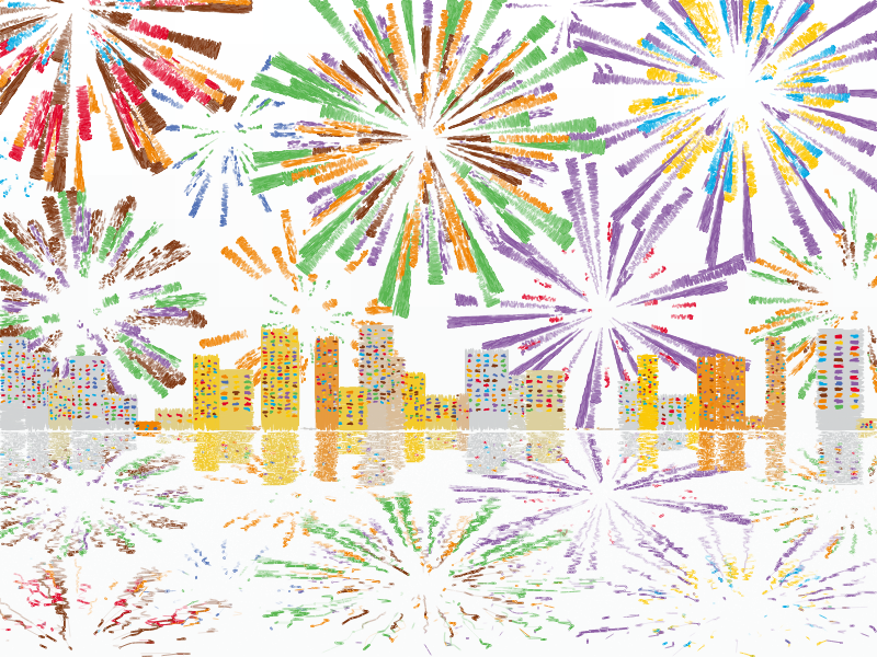 Fireworks #168 static NFT preview