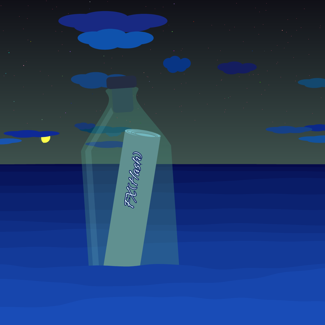 message in the bottle #28 static token preview