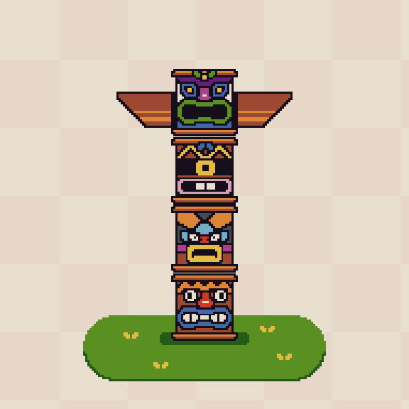 Tiki Totem #6 static token preview