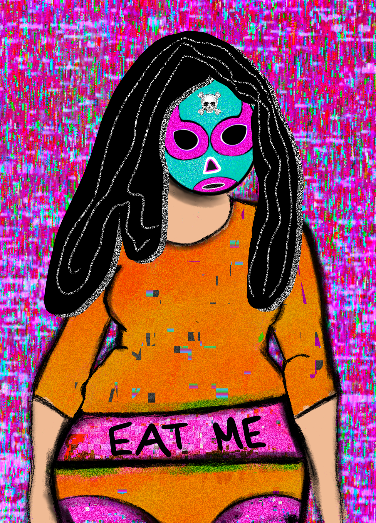 NFT luchadora #19 static token preview