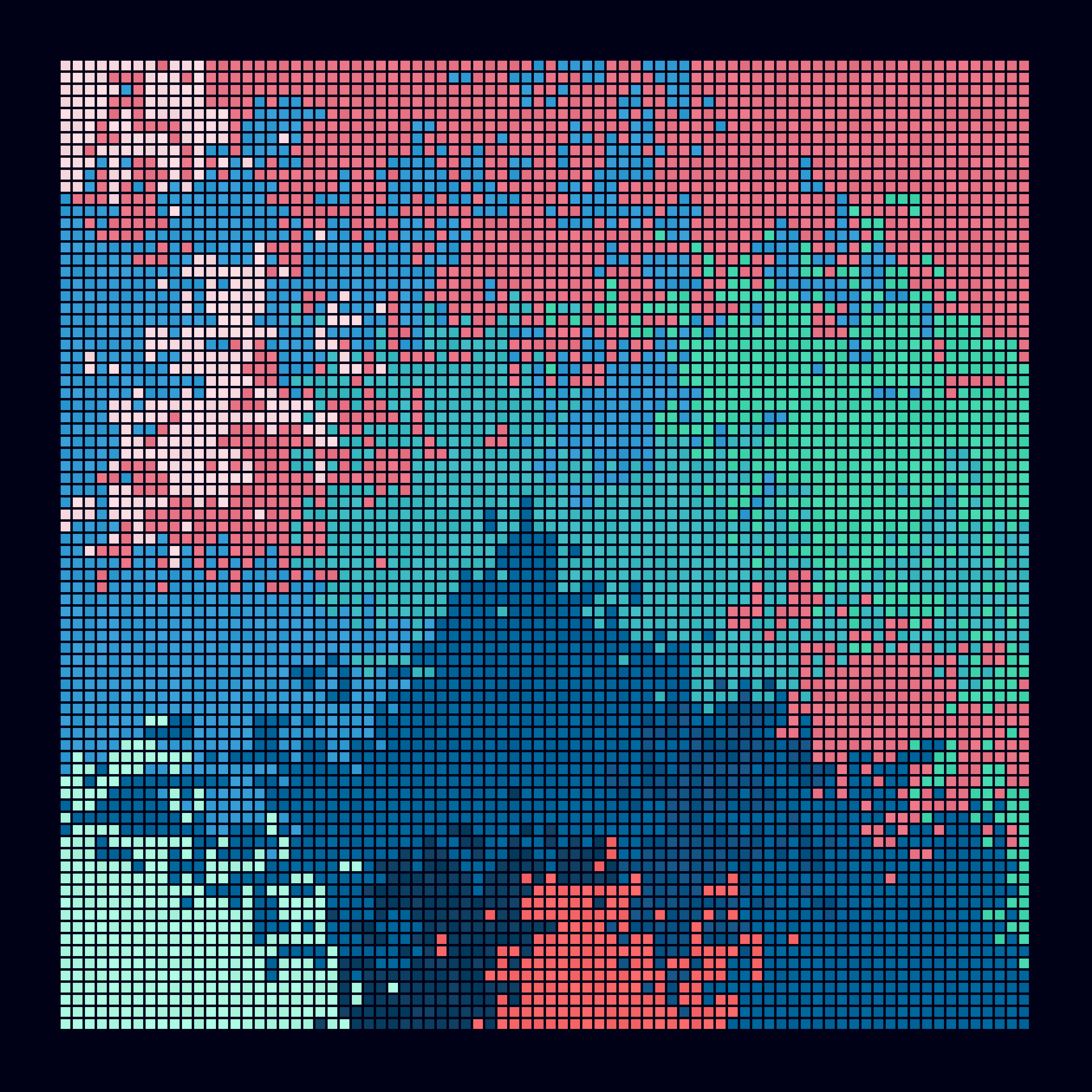 Pixel Blobs #100 static NFT preview