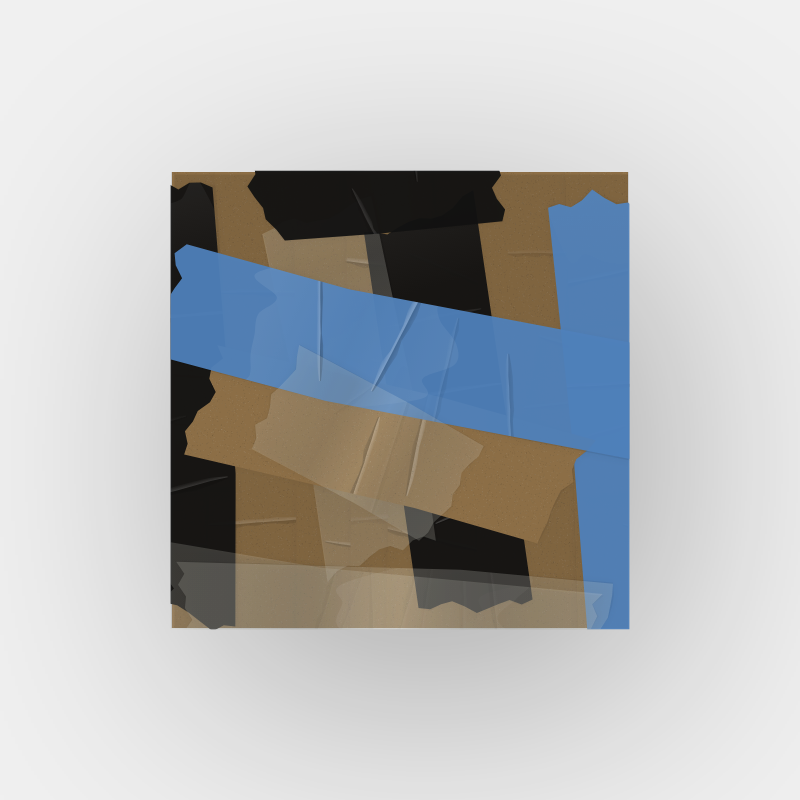Tape abstract painting 001 #13 static token preview