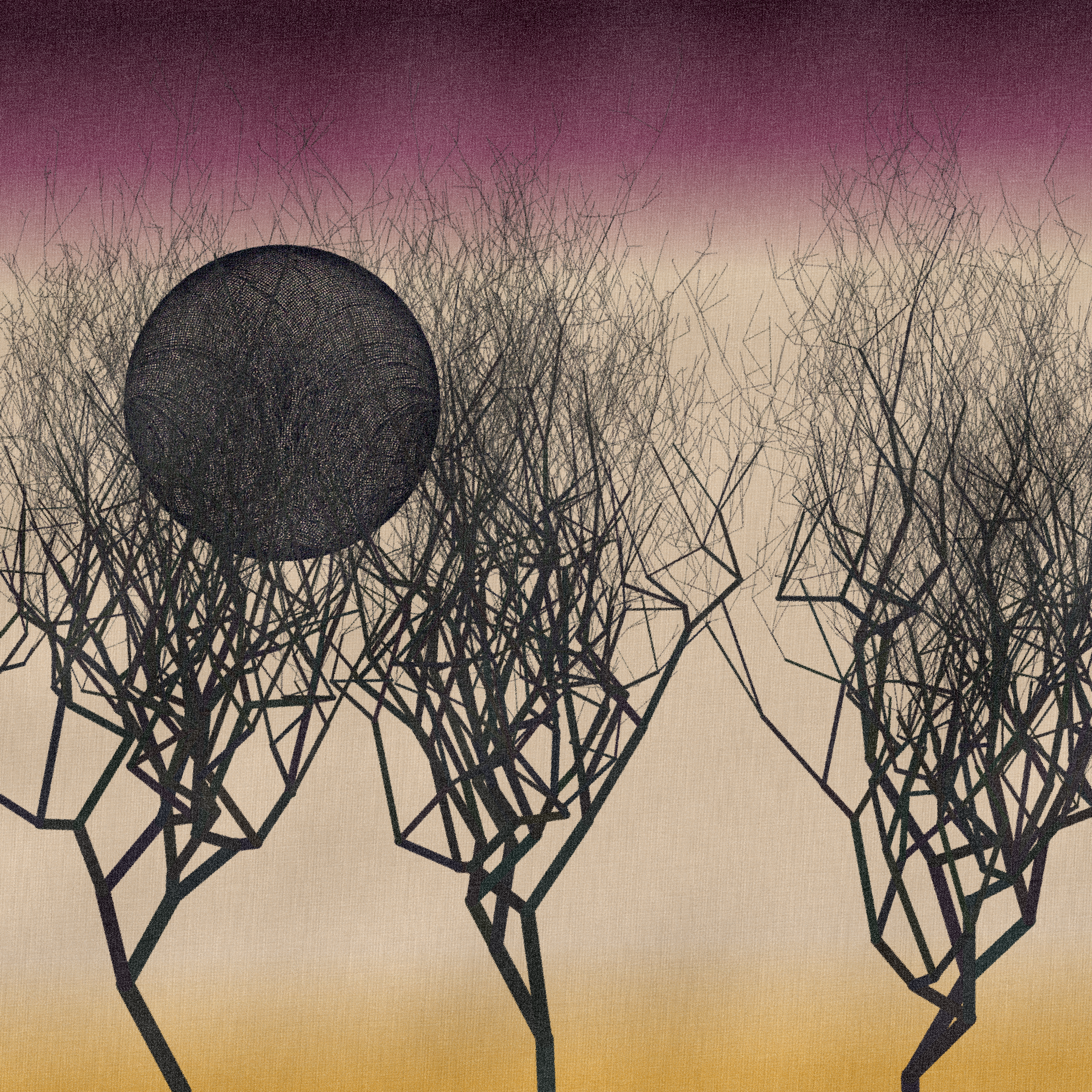 Three dead trees on earth #255 static NFT preview