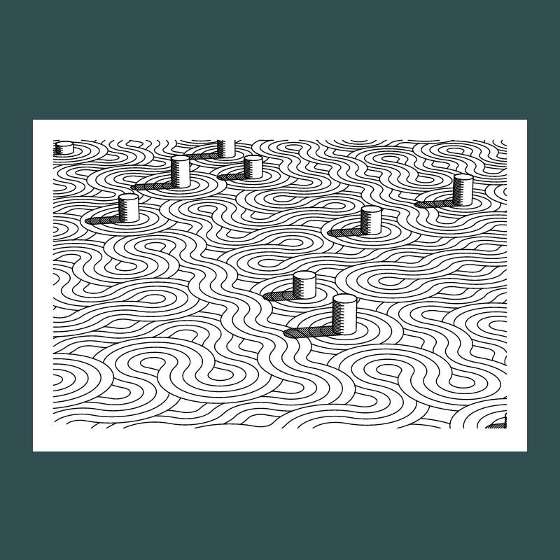 Truchet Towers #93 static NFT preview