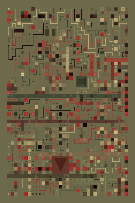 Scattered Pathways #147 static NFT preview