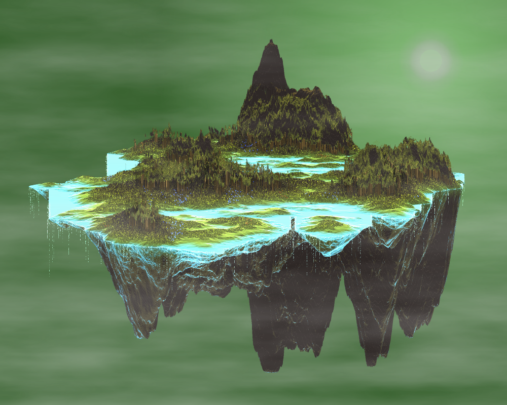floating island #29 static NFT preview