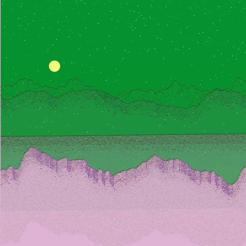 Glitched Mountains GT #96 static token preview
