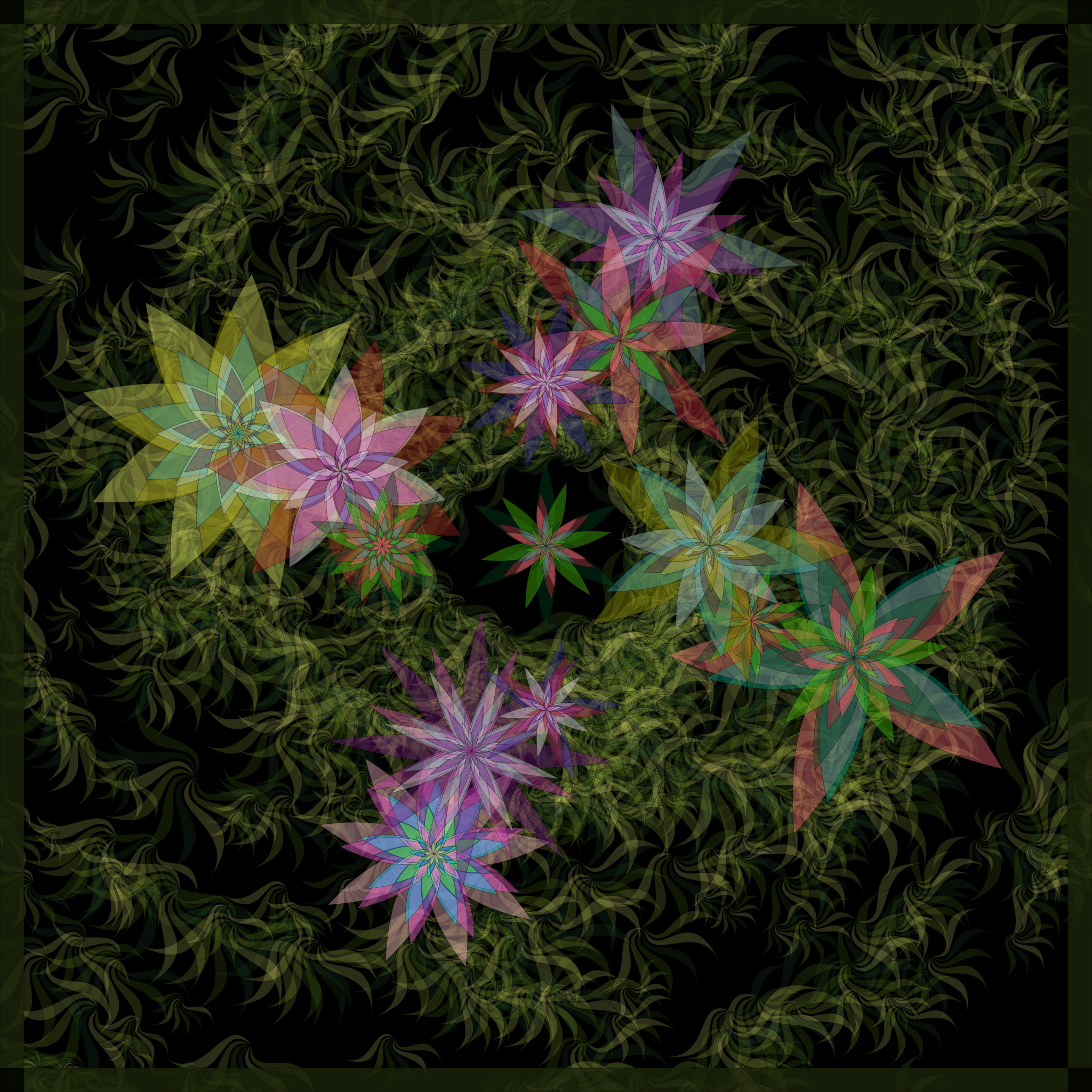 Bezier Garden #64 static NFT preview