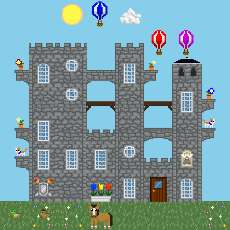 2D Mansion #537 static NFT preview