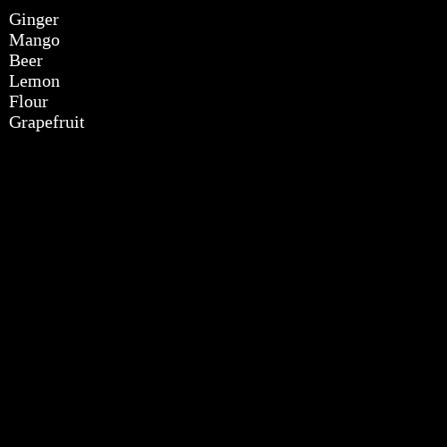 Grocery List #72 static token preview
