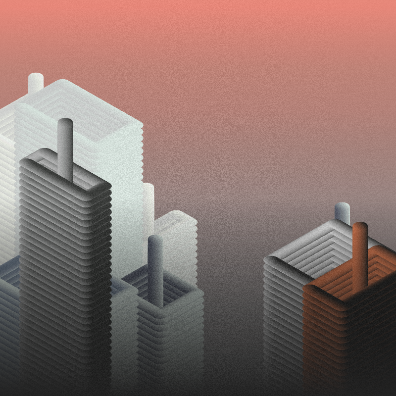 Radiator Towns #128 static NFT preview