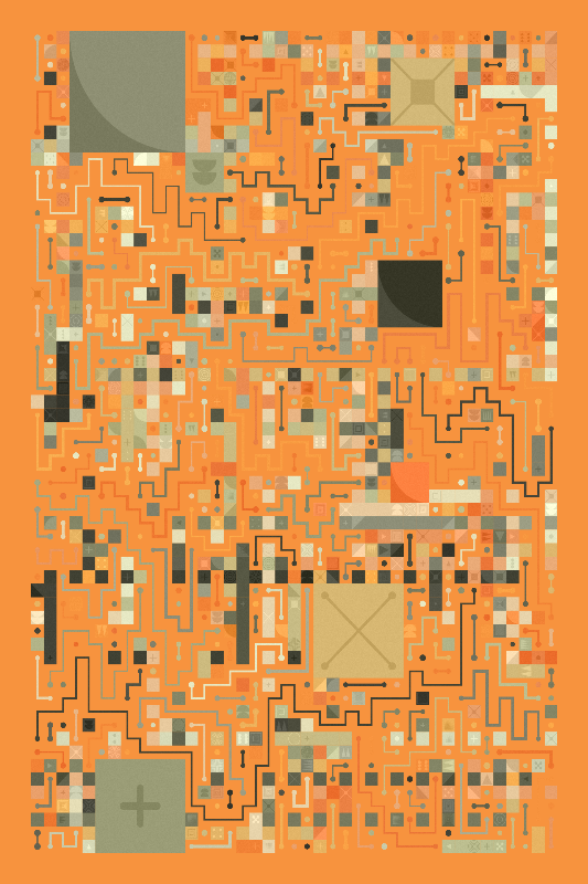 Scattered Pathways #398 static NFT preview