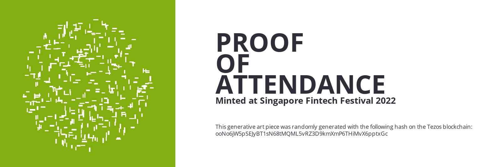 SFF2022 Proof of Attendance Token #2166 static token preview