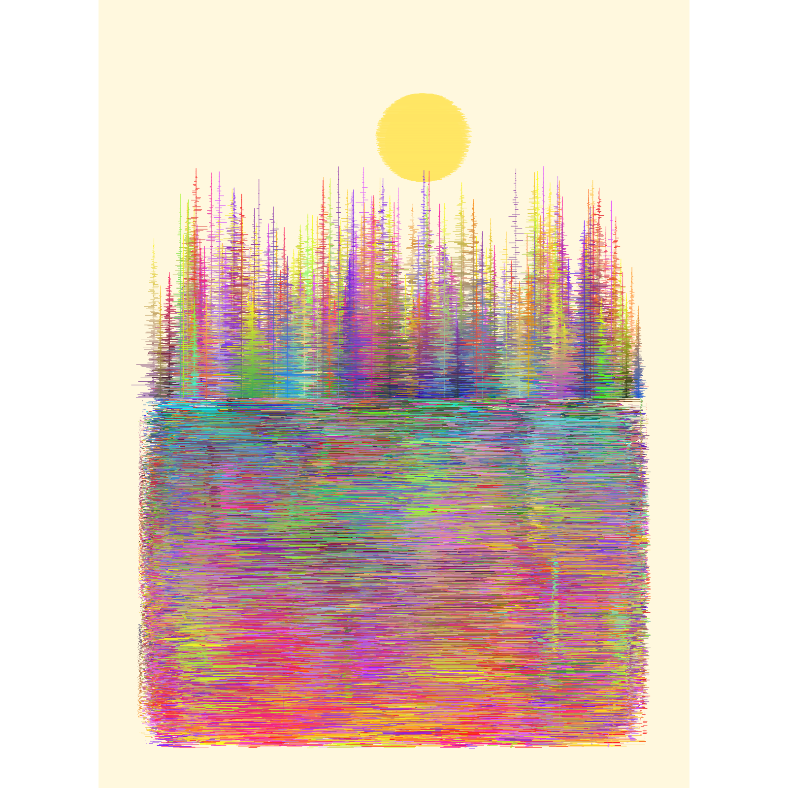 Gradient Lake #51 static NFT preview