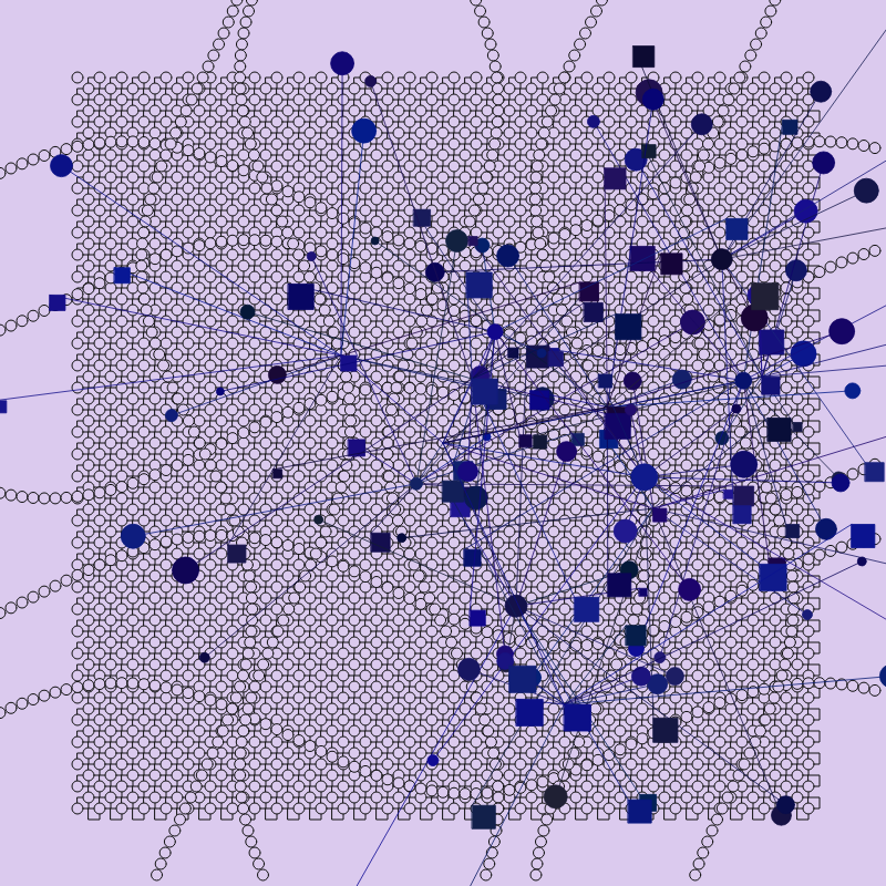 abstract with circles and squares #10 static token preview