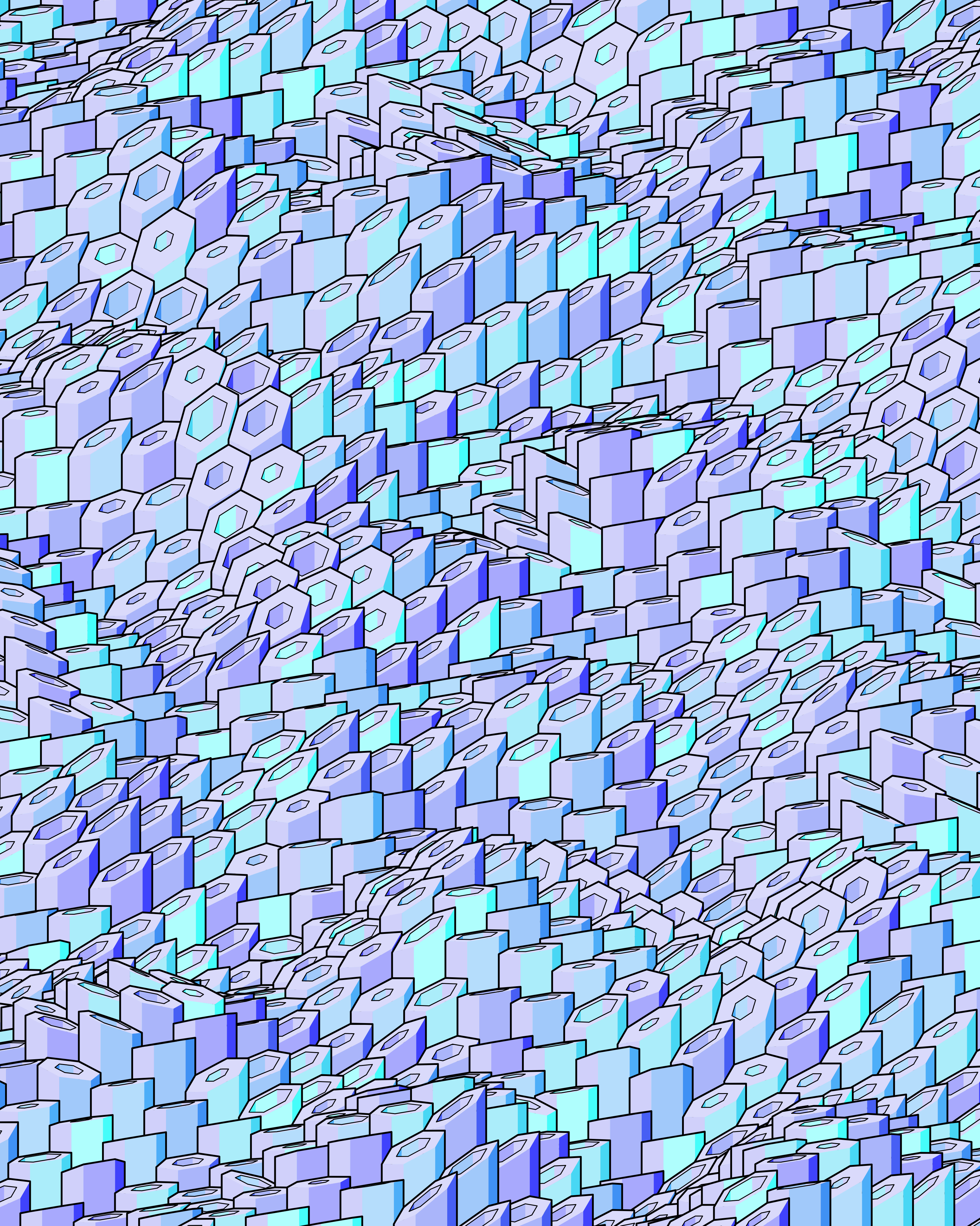 Hexagones Landscape #76 static token preview
