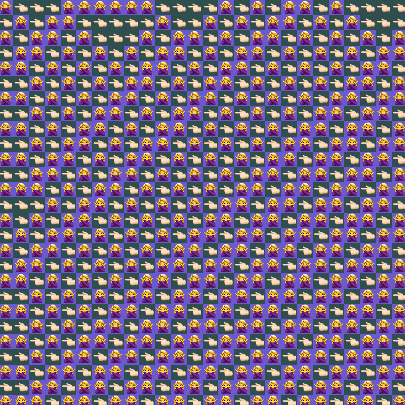 Elementary Cellular Emoji Automata #841 static NFT preview