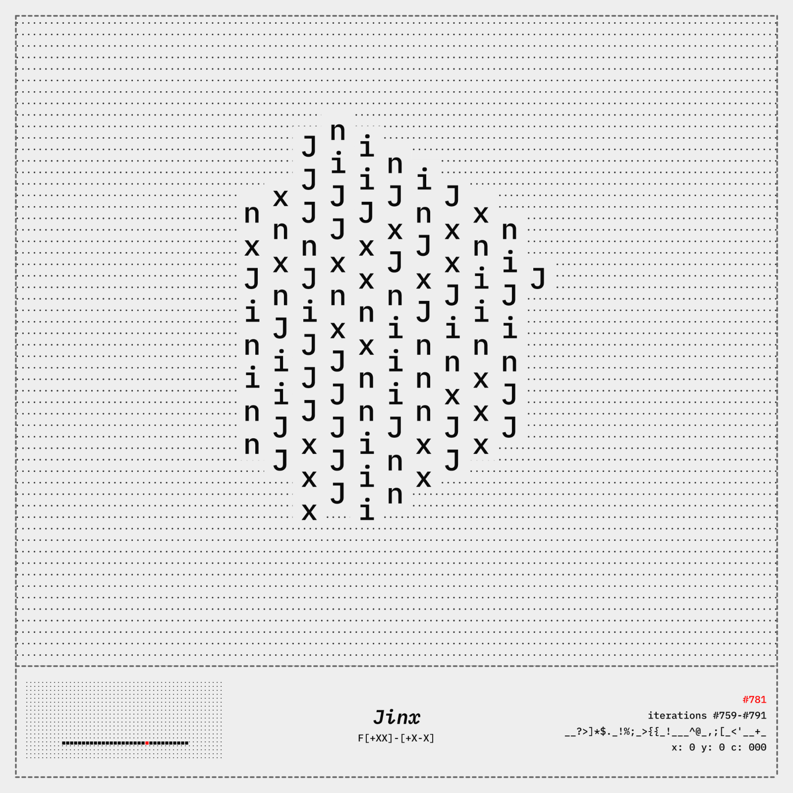 L-Poem #206 static NFT preview