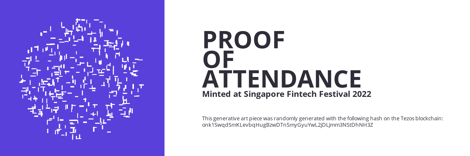 SFF2022 Proof of Attendance Token #2171 static token preview