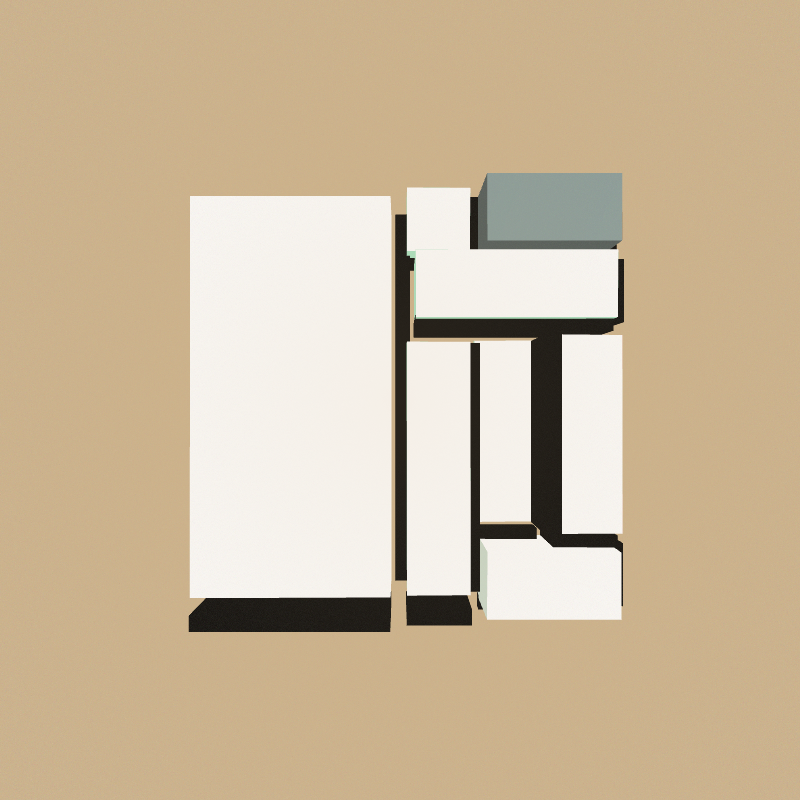 Mondrian3D #7 static token preview