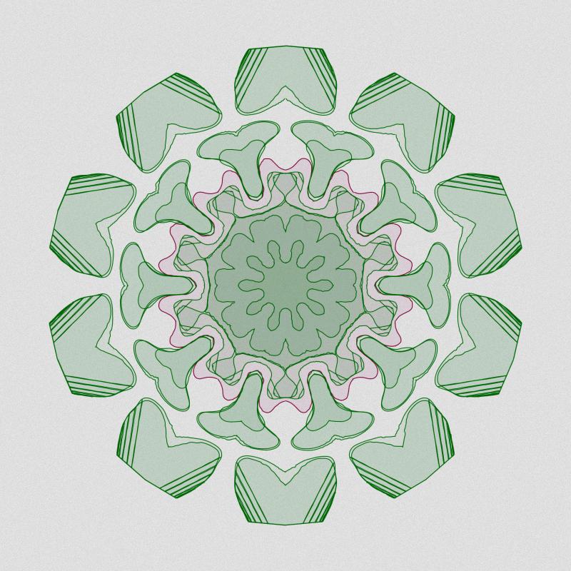 Handdrawn Kaleido #13 static token preview
