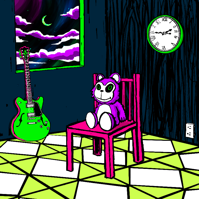 pink chair in the blue room #101 static token preview