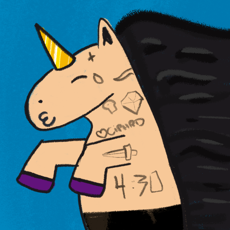 Peculiar unicornos #457 static token preview