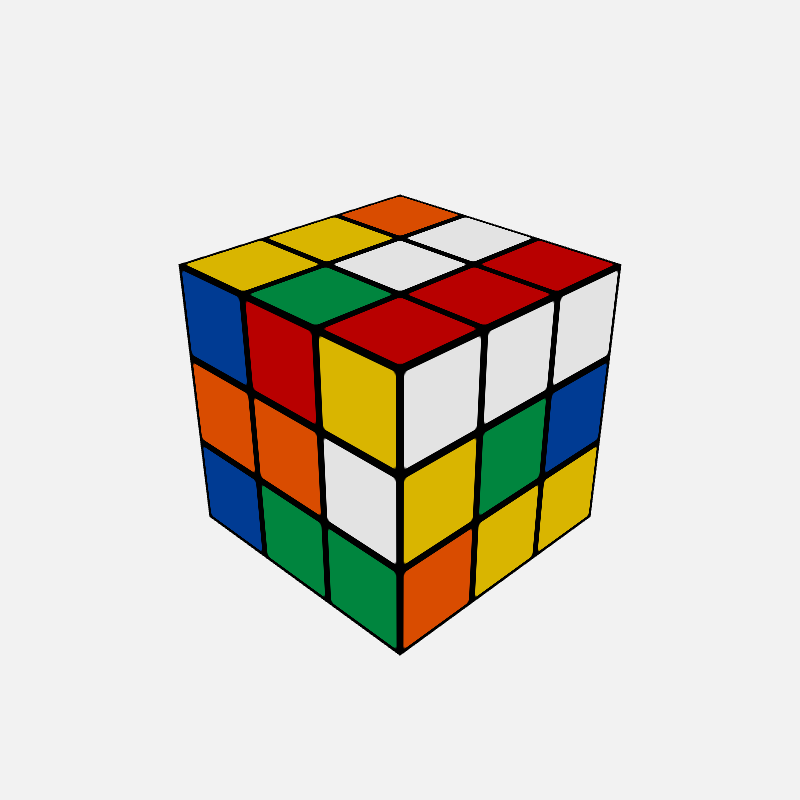 Rubik's Cube #208 static NFT preview