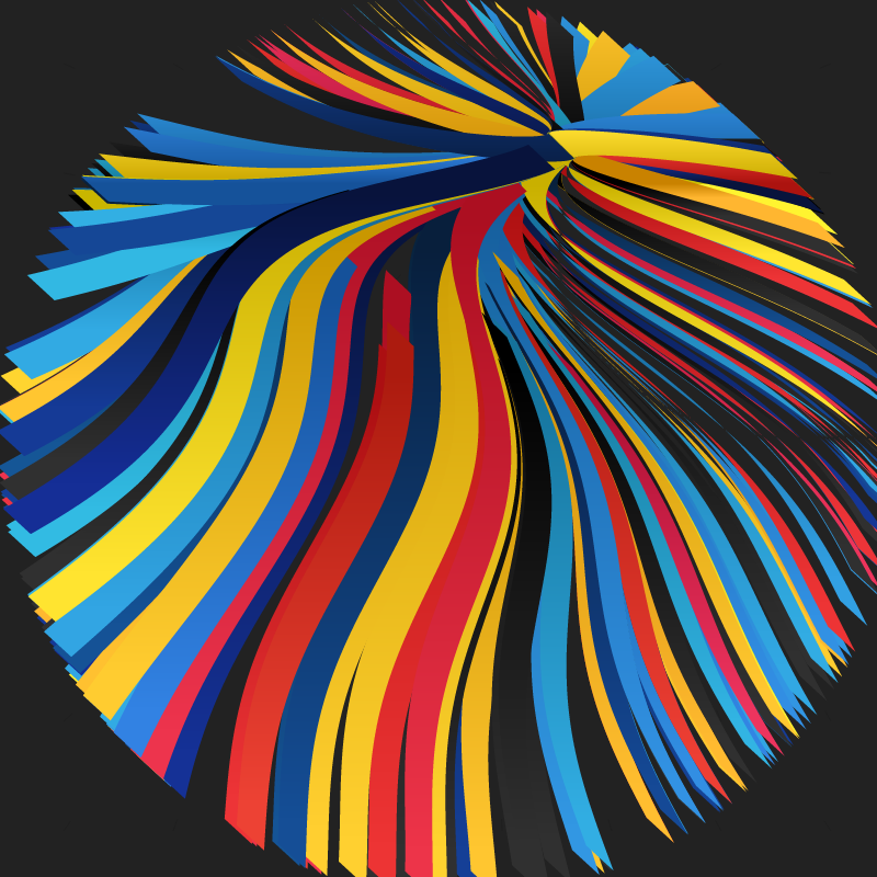 Ribbon Vortex #76 static NFT preview