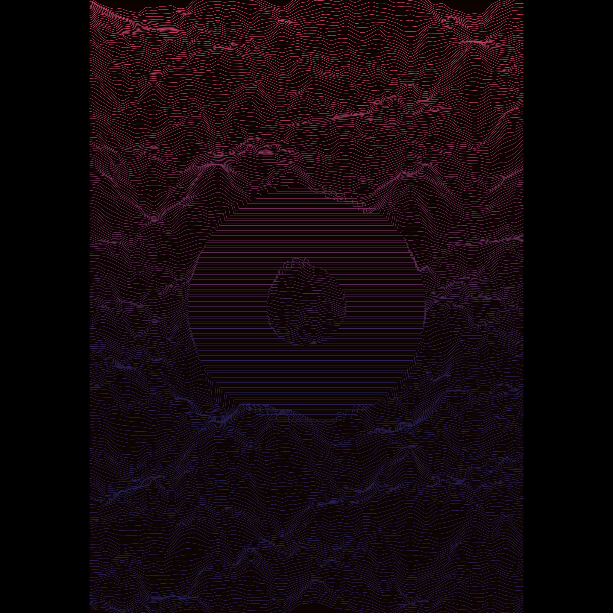 Waves Circle (For Plotter) #61 static token preview