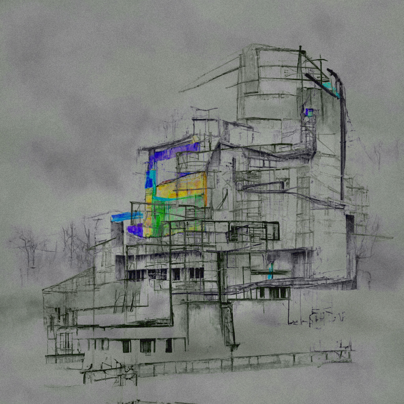 Impossible Neuro-Architecture #85 static NFT preview