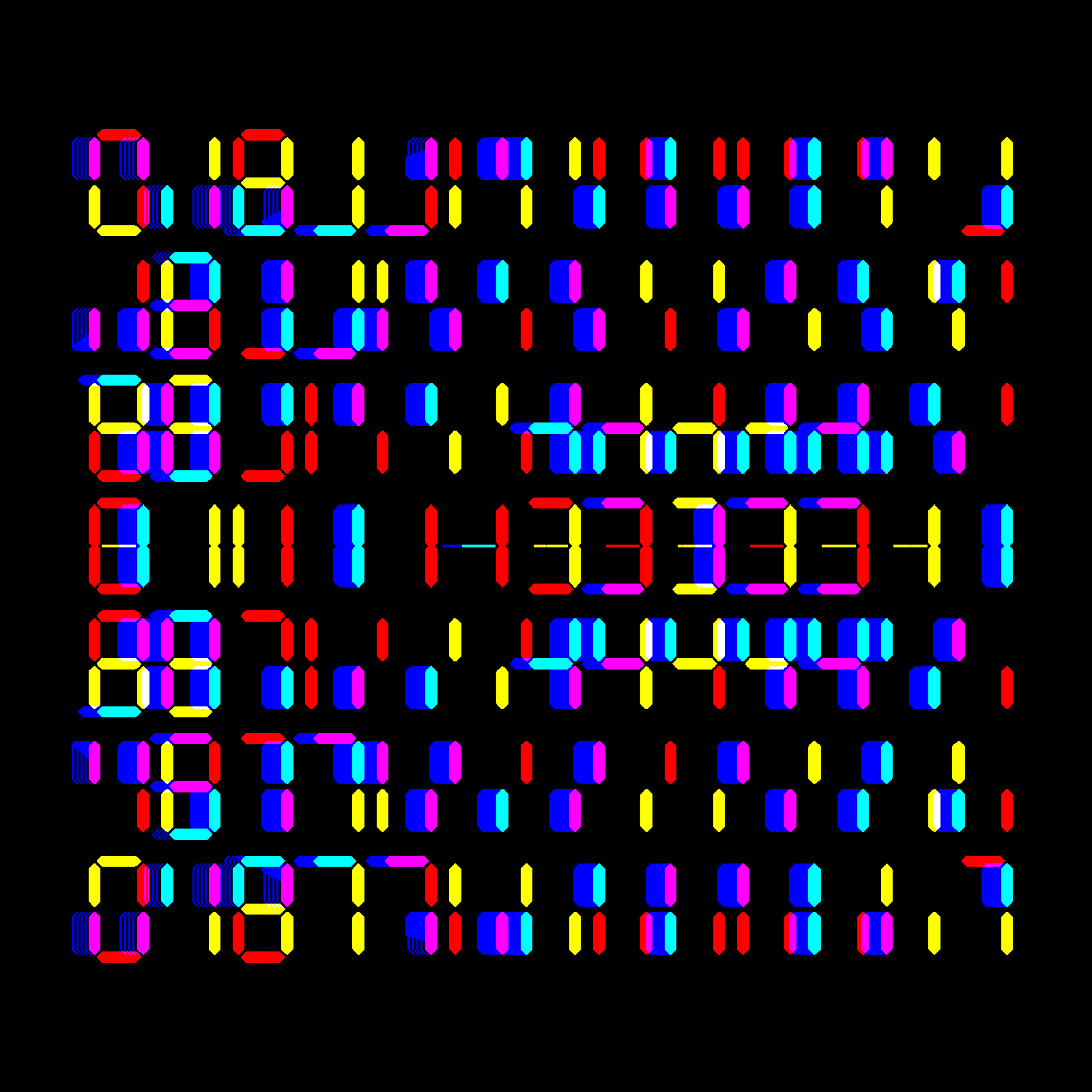 Digits #587 static NFT preview
