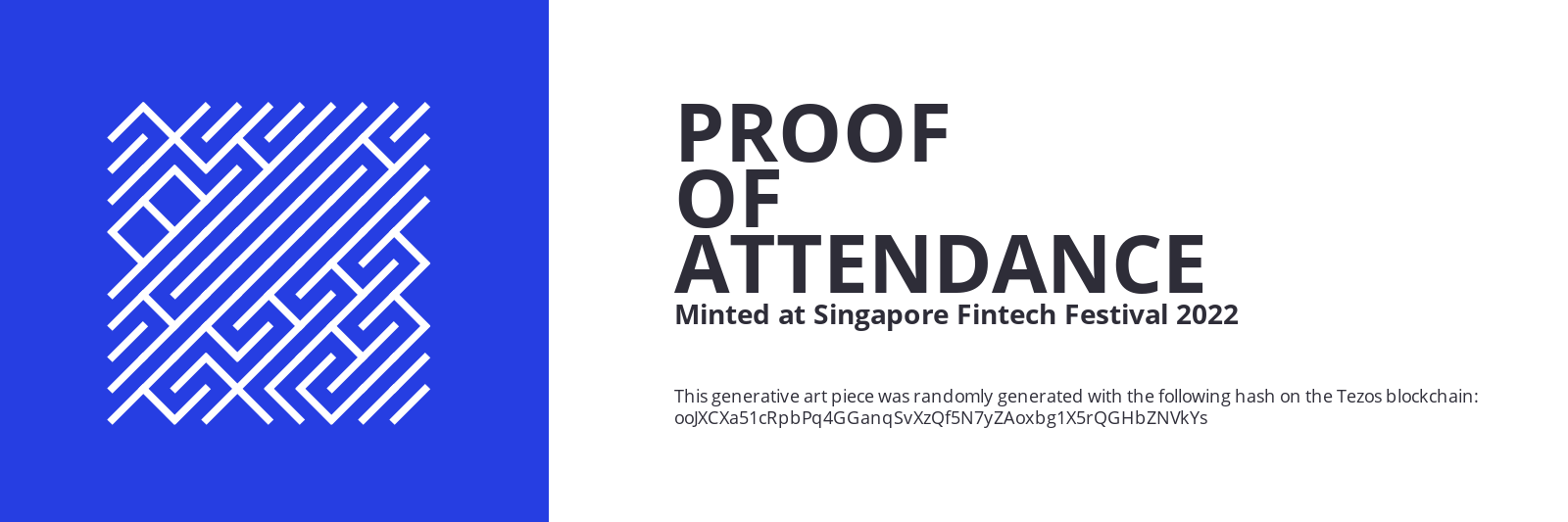 SFF2022 Proof of Attendance Token #2192 static token preview