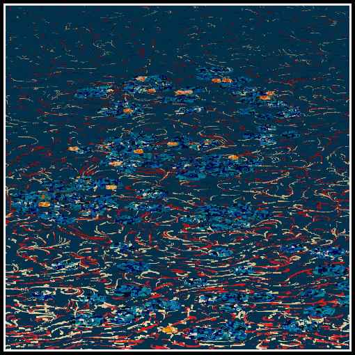 Polluted water lilies #103 static NFT preview