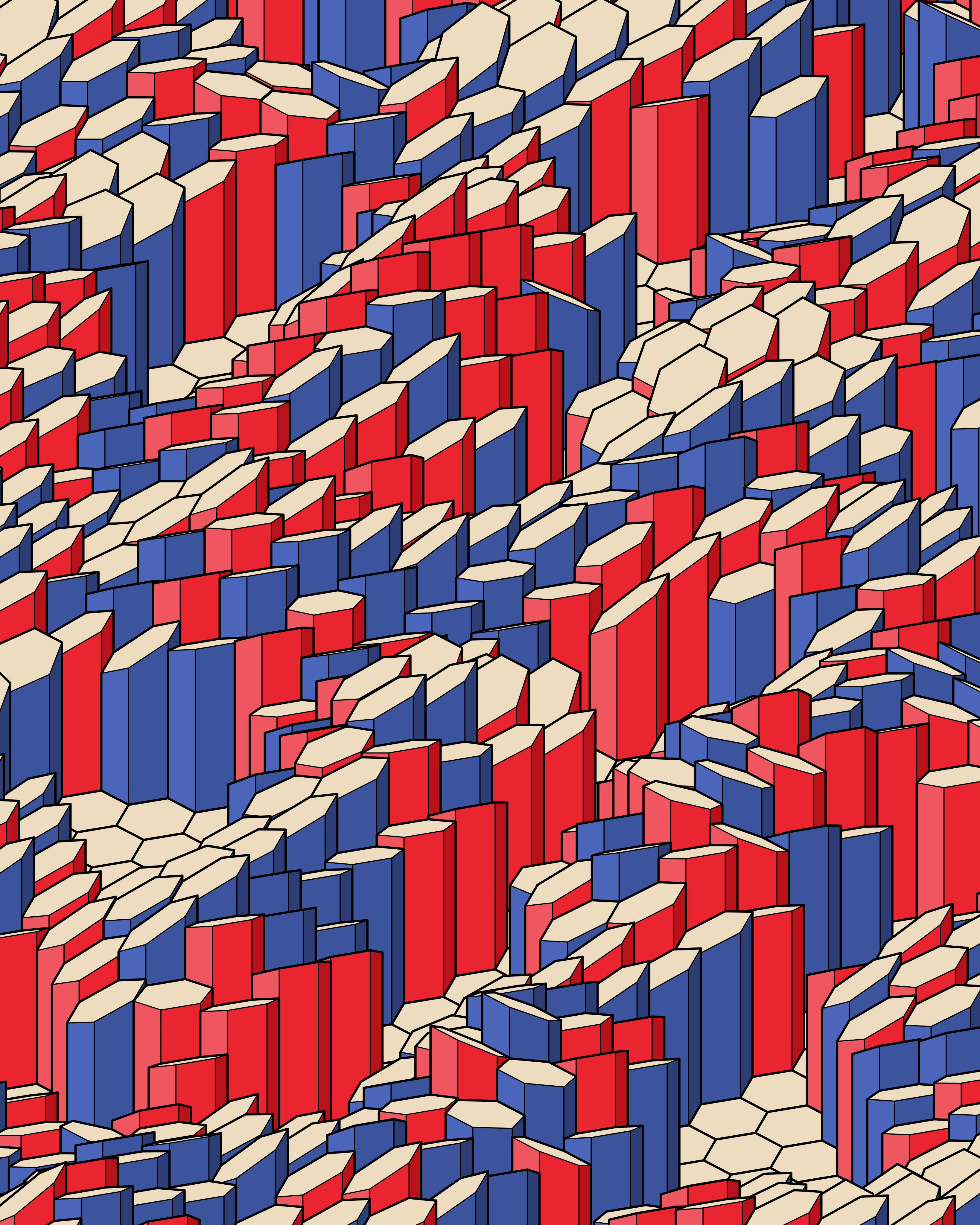 Hexagones Landscape #151 static NFT preview