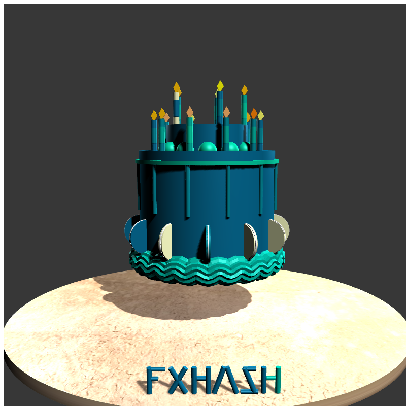 “Happy 1st Year Anniversary” #2 static token preview
