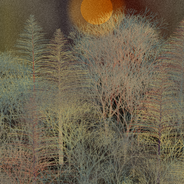 Moonlit Native Bush #44 static token preview
