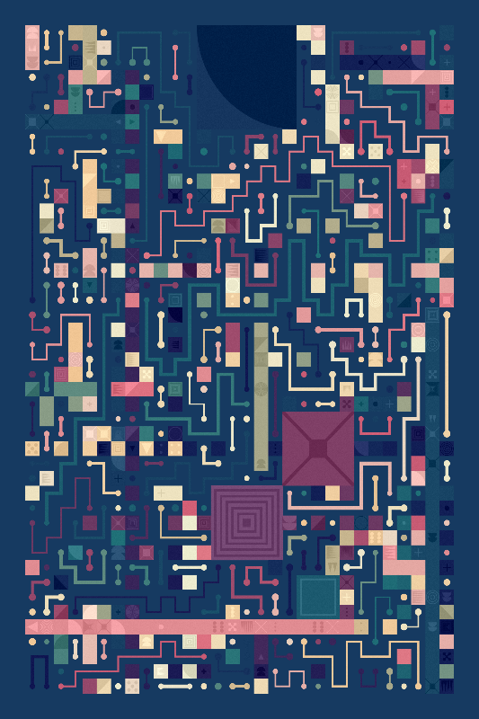 Scattered Pathways #292 static NFT preview