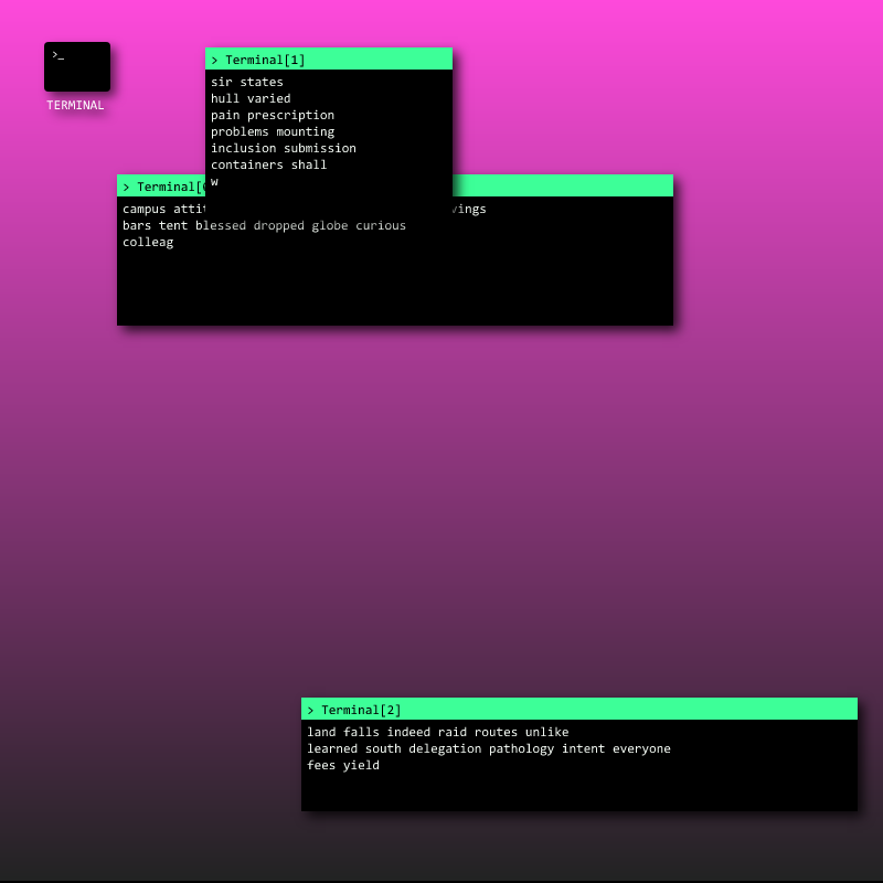 terminal.msg #5 static token preview