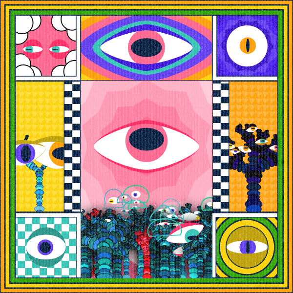 Zebra's Mirror #1 [p5.js] #19 static NFT preview
