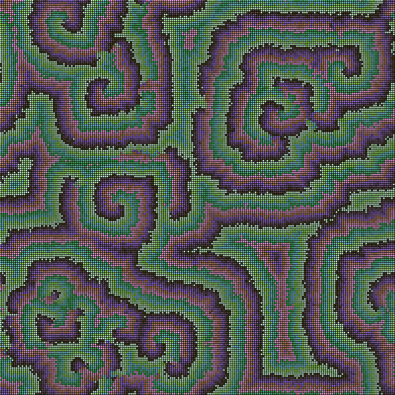 Reaction Diffusion Cellular Automata #18 static token preview