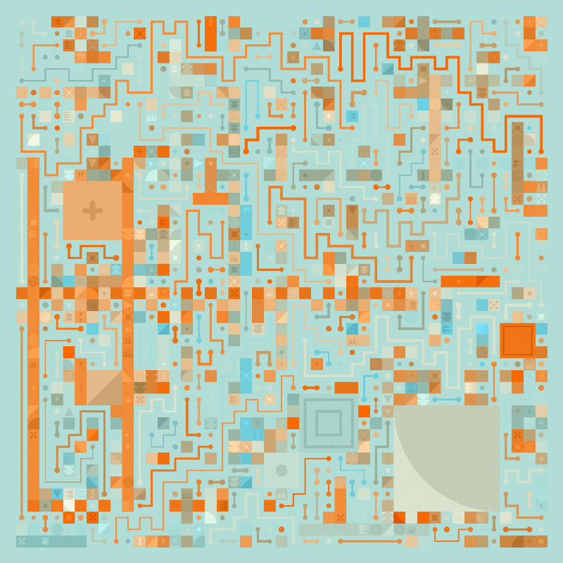Scattered Pathways #388 static NFT preview
