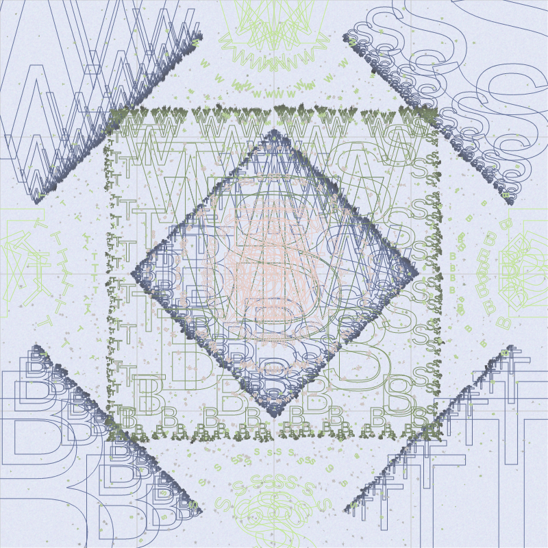 WTBS Logo with Fractals #159 static NFT preview