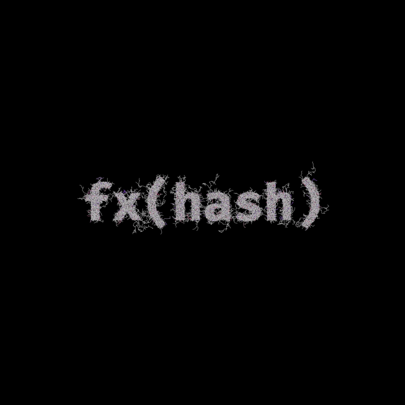 FXHASH Generative Logo #718 static token preview
