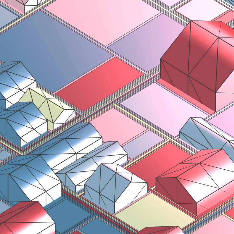 Geometric city #117 static token preview