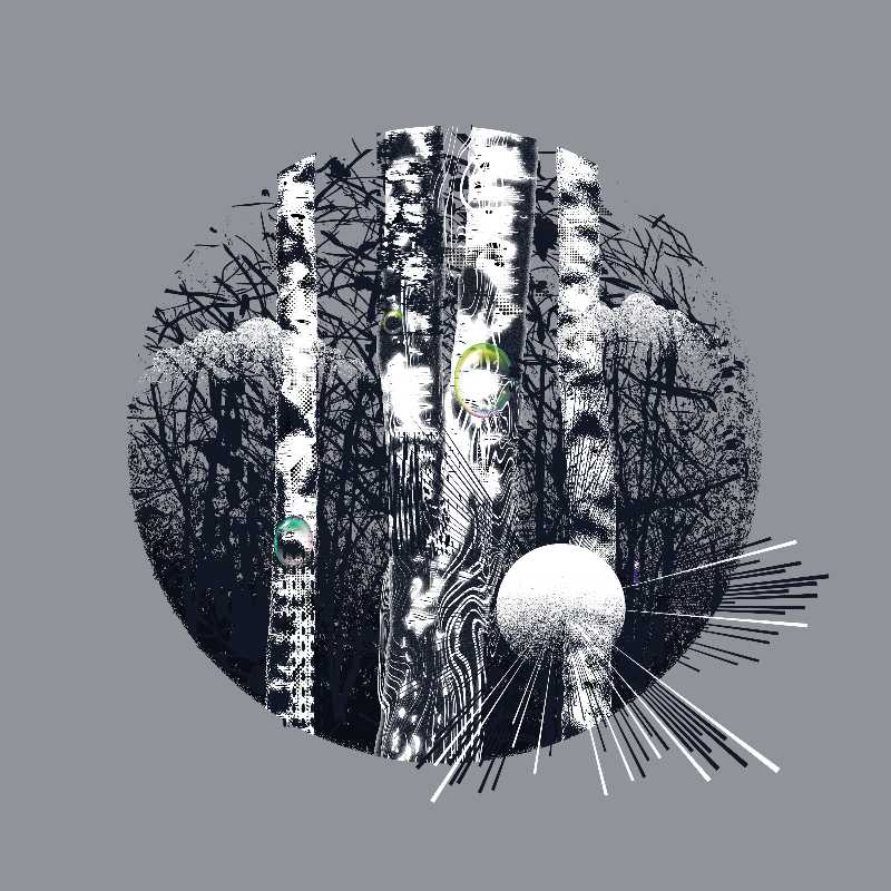 Washed Trees Fluor #54 static NFT preview