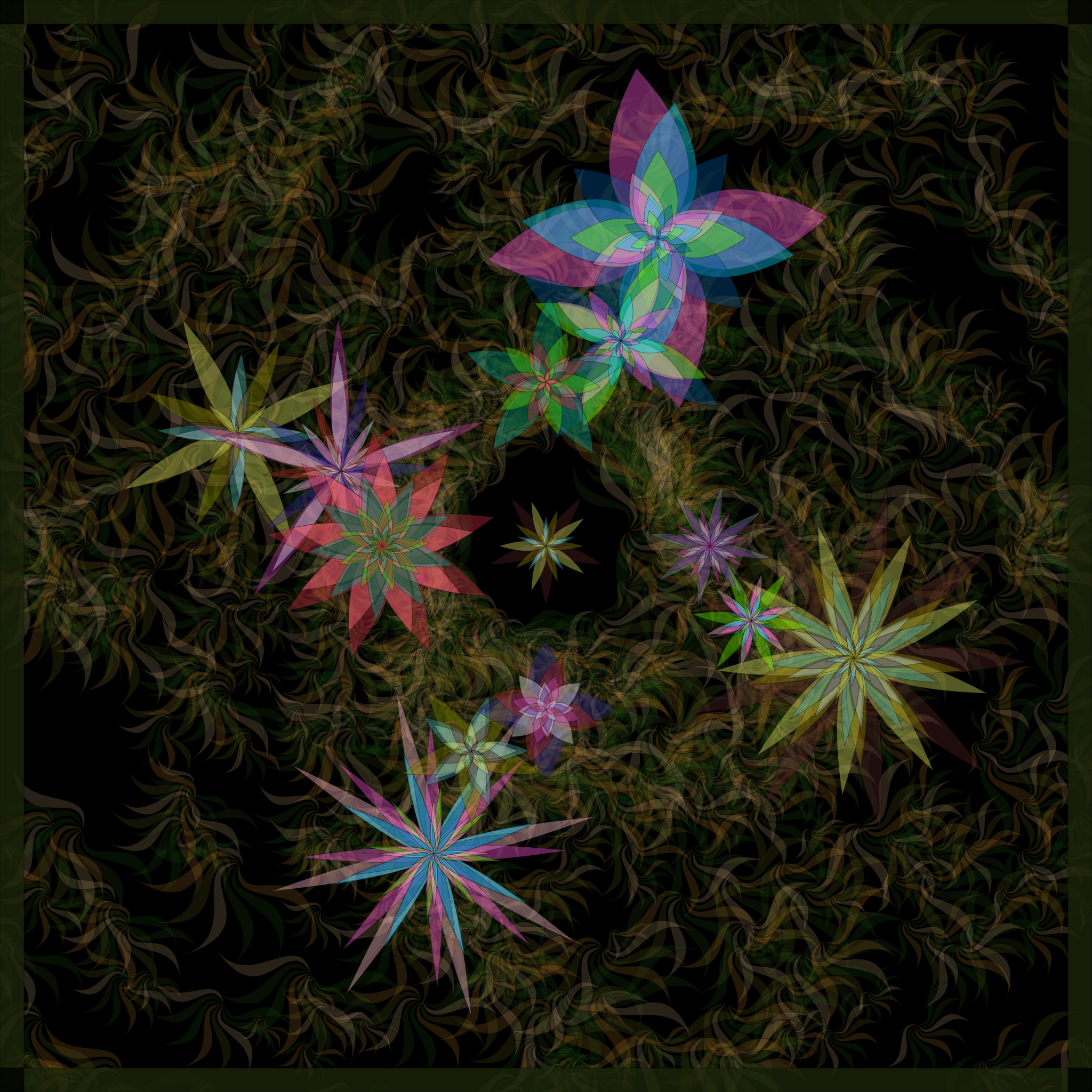 Bezier Garden #103 static NFT preview